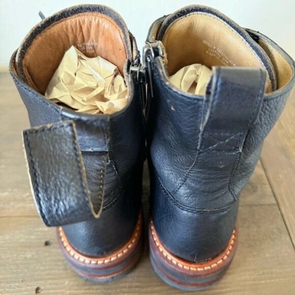 Frye Ella Moto Lace Up Combat Boots Women's Size 9 - Picture 5 of 11